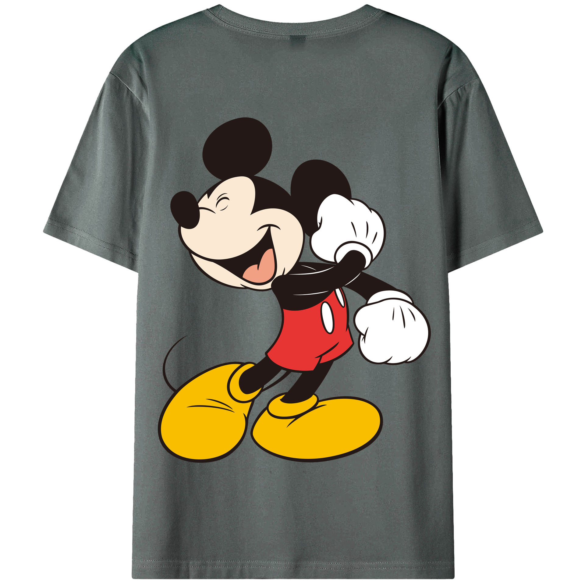 （画像用） ミッキーマウス Mickey Mouse 綿100％半袖Tシャツ（背面プリント）